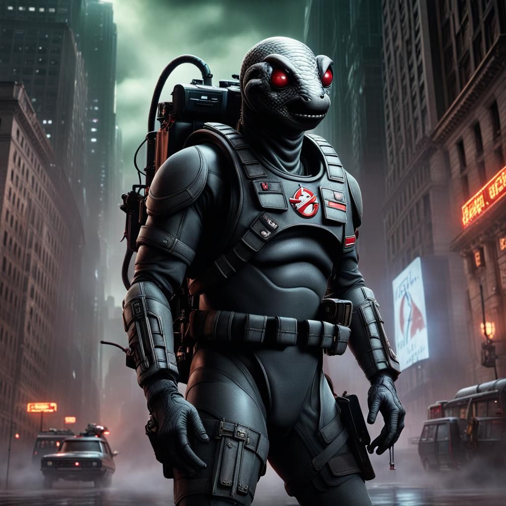 Snake-Eyes being part of the Ghostbusters - AI Generated Artwork -  NightCafe Creator