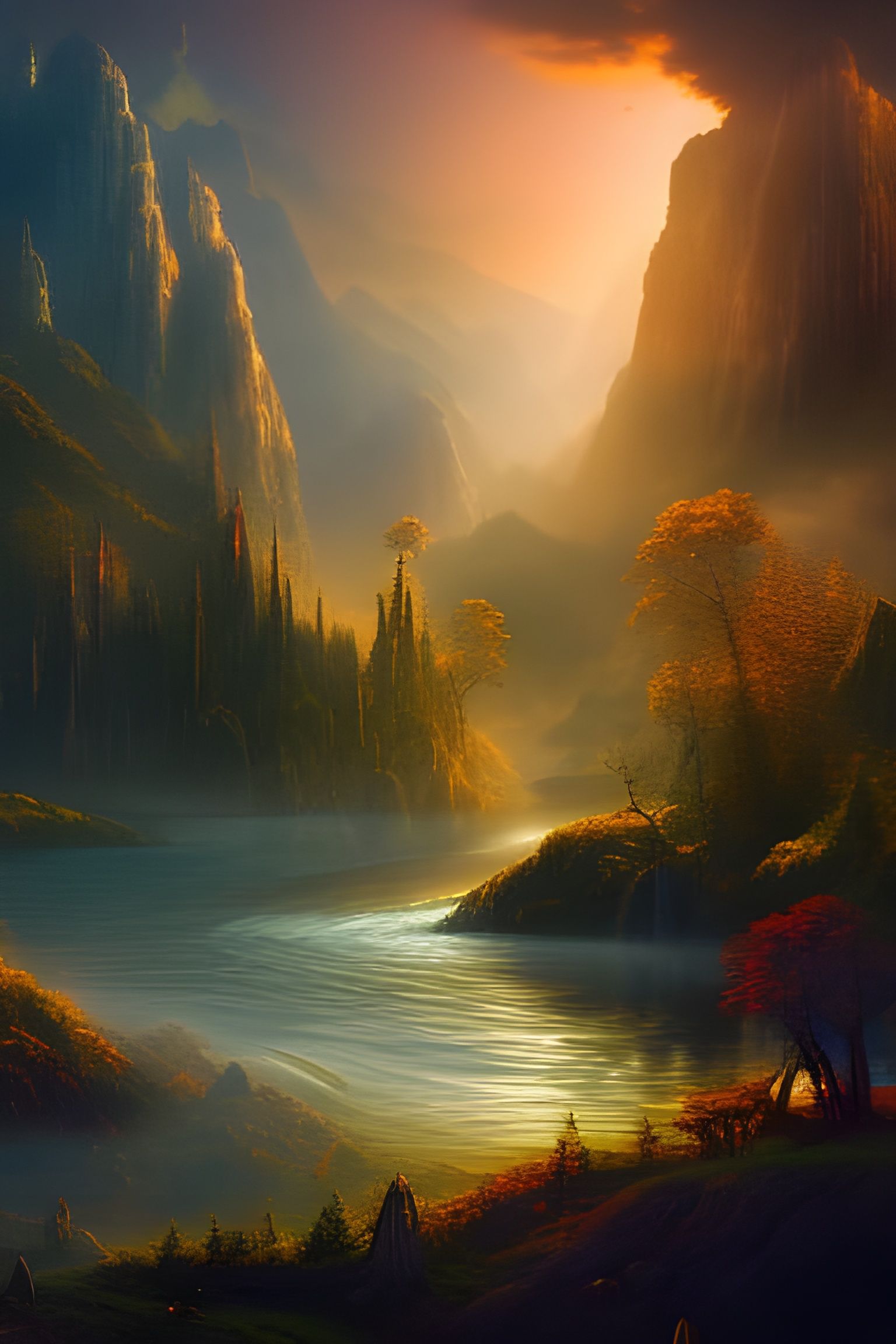 Evening light - AI Generated Artwork - NightCafe Creator