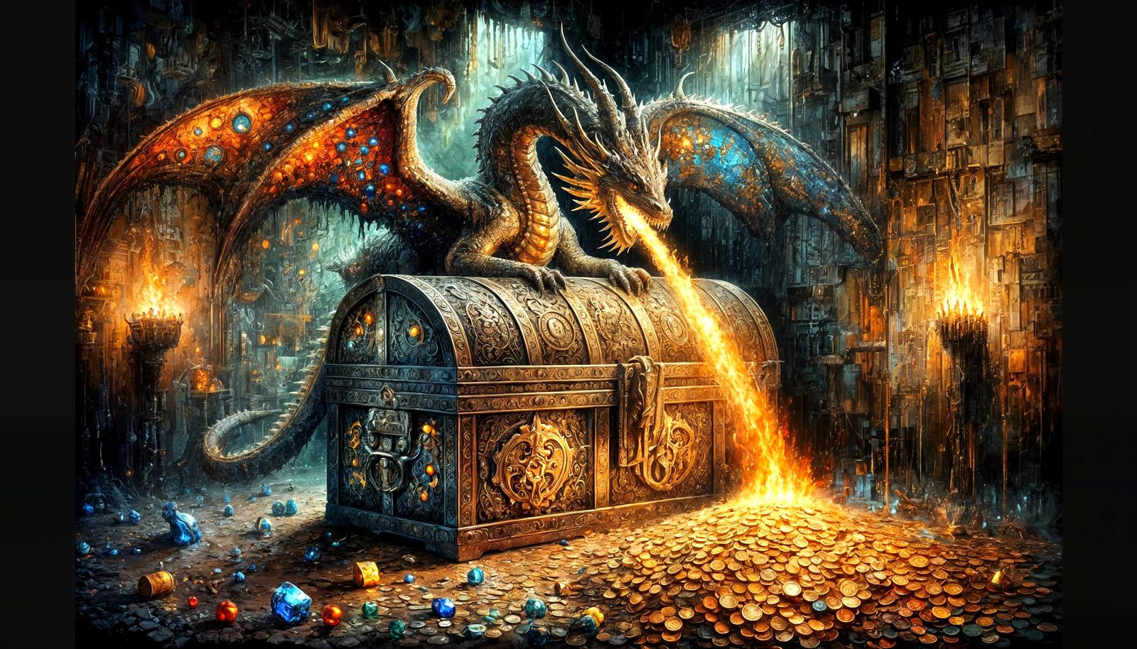 Guarded Treasure Chest  by @Stalean