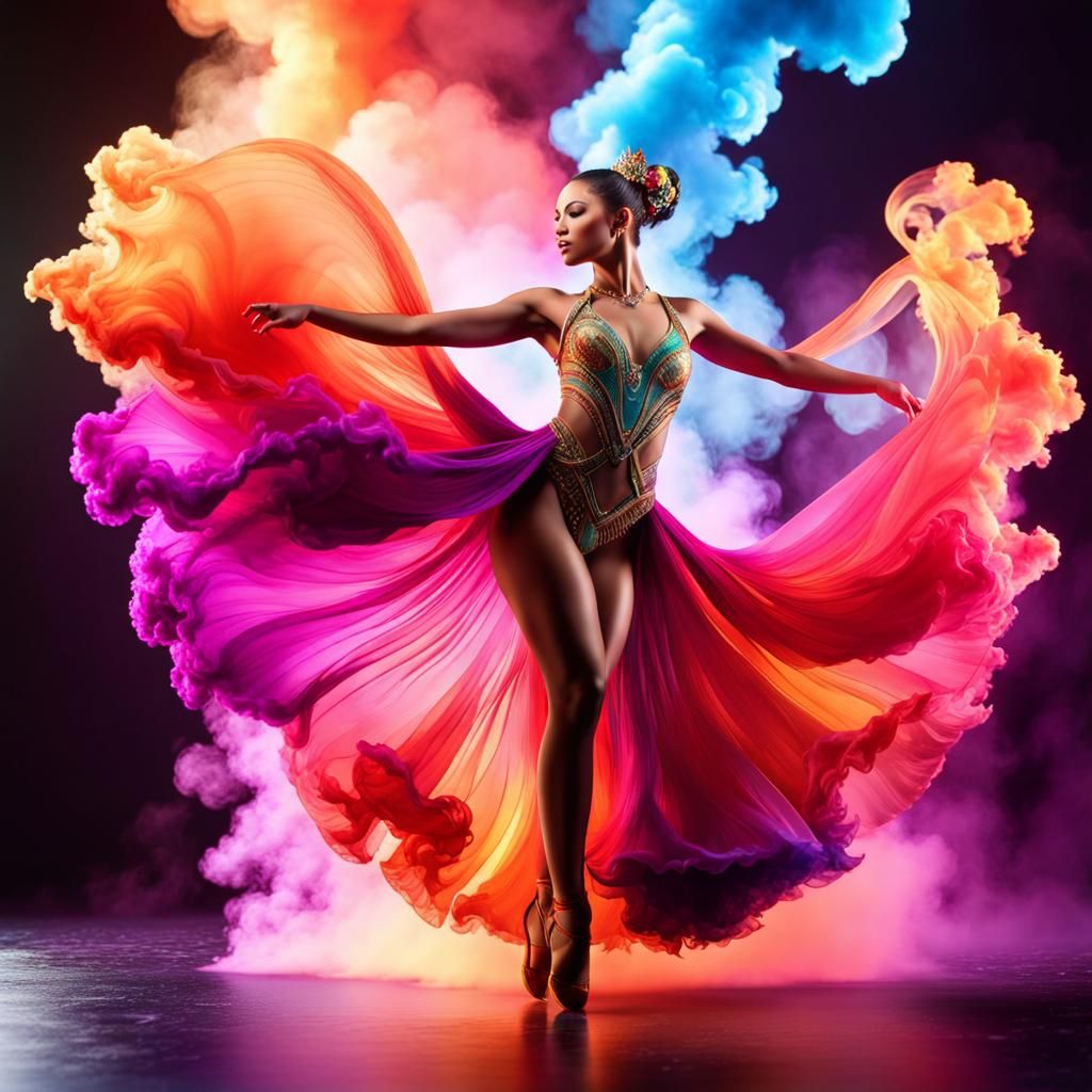 Talented dancer, dynamic dance performance that fuse modern Samba and classical Ballet genres.  by @Peregrine Falconer