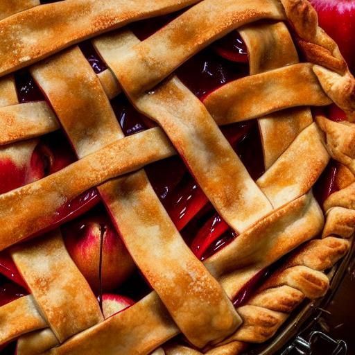 Hot Apple Pie a la mode 8k resolution concept art intricately detailed