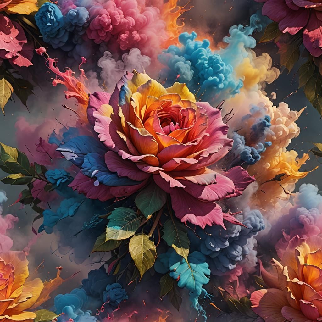 Rose Explosion  by @ZenAmoreNC