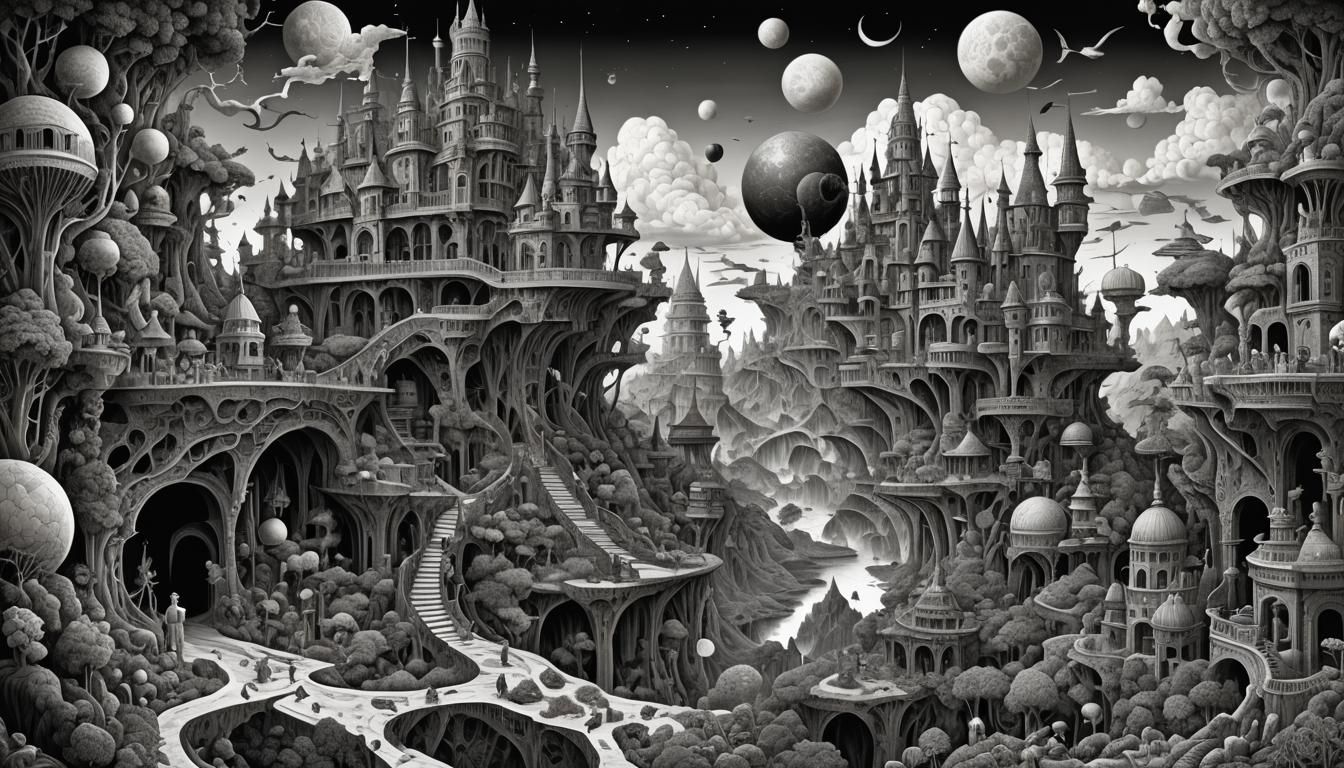 Surreal World of Fantasy and Intricate Detail