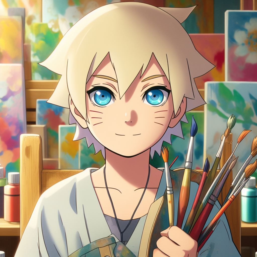 Chibi Boruto's Artistic Adventure