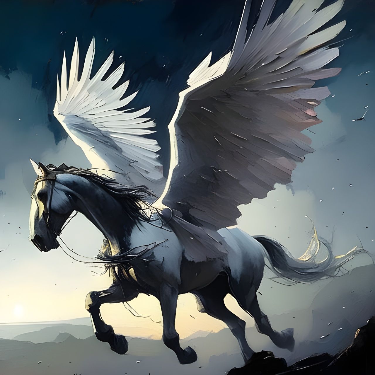 Pegasus  by @Gazelli