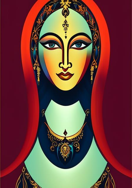 India culture artwork designed pattern designed painting dig...