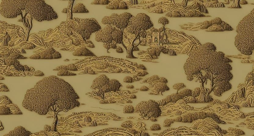 features intricate detail landscape
