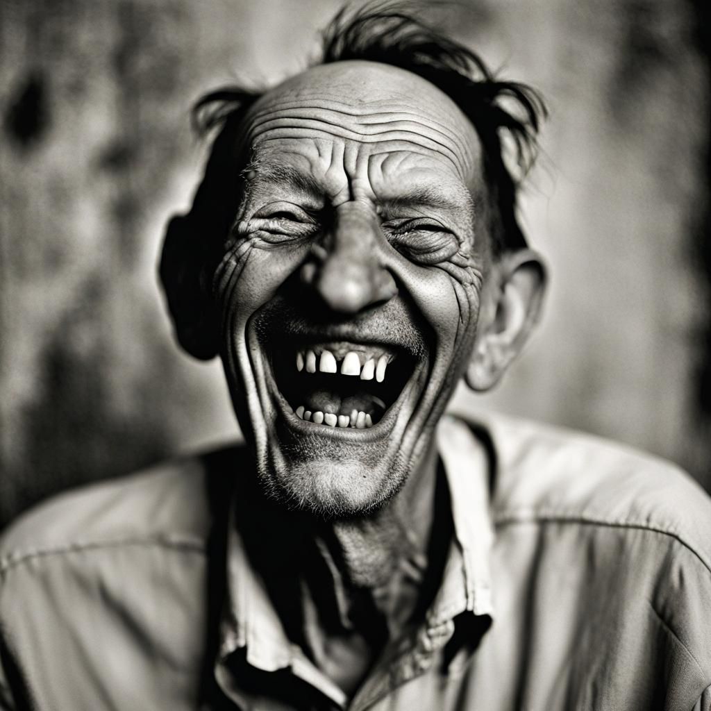 funny old man laughing