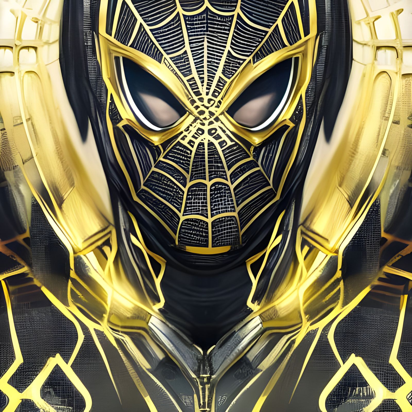 Black and Gold Spiderman Suit
