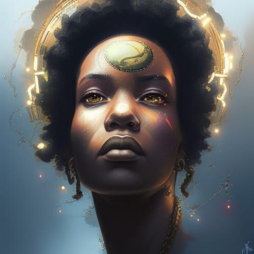 Afrofuturism, - AI Generated Artwork - NightCafe Creator