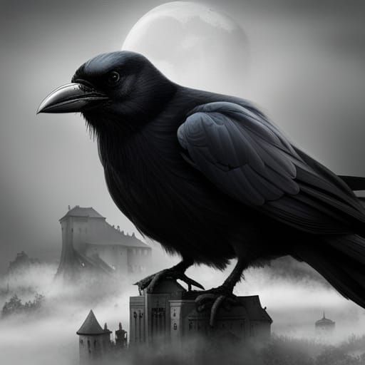 Giant Crow - Ai Generated Artwork - Nightcafe Creator