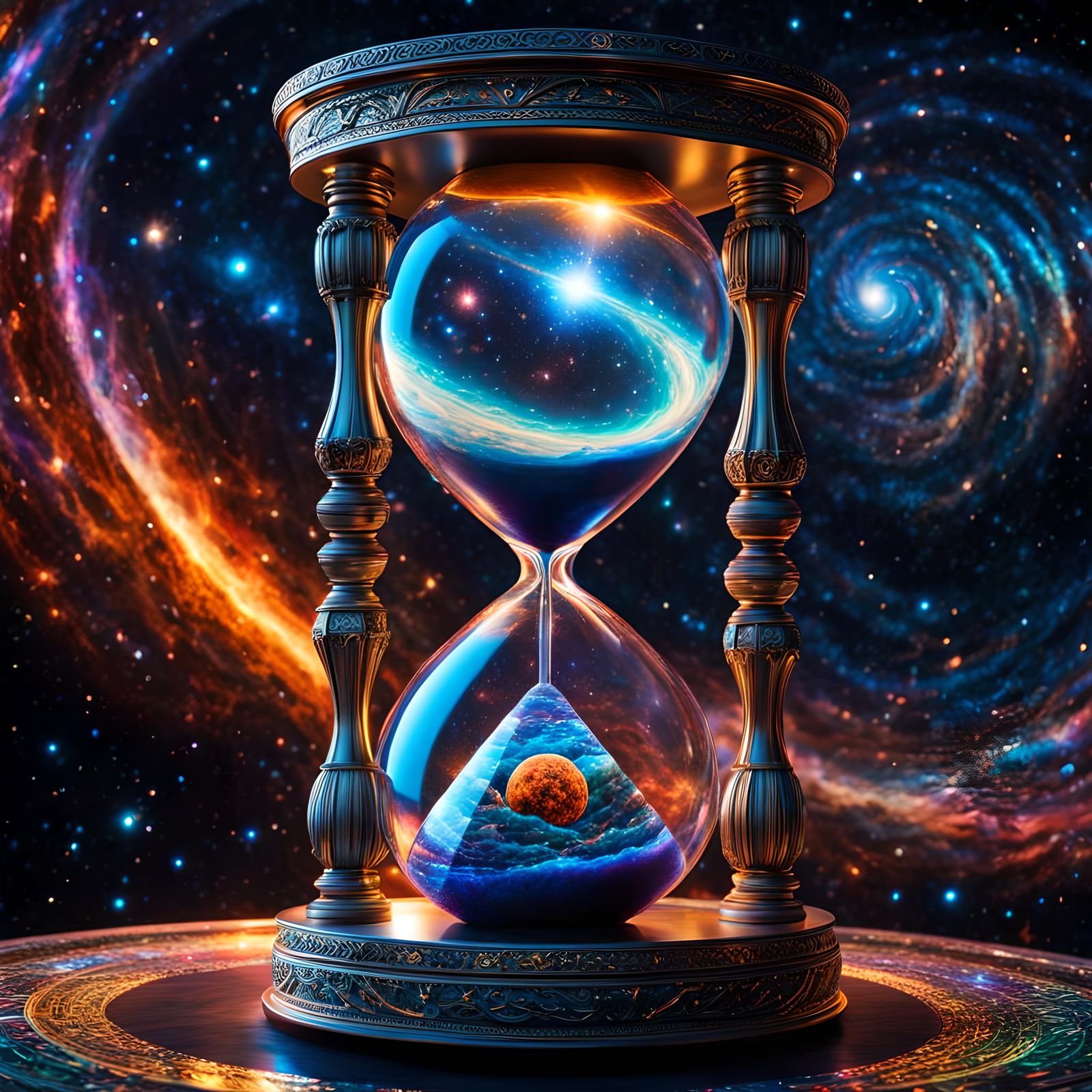 Hour Glass in Cosmic Space time    by @HeWhoCannotBeNamed 