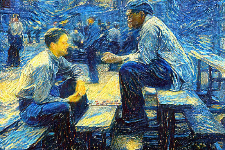 Shawshank redemption van Gogh style