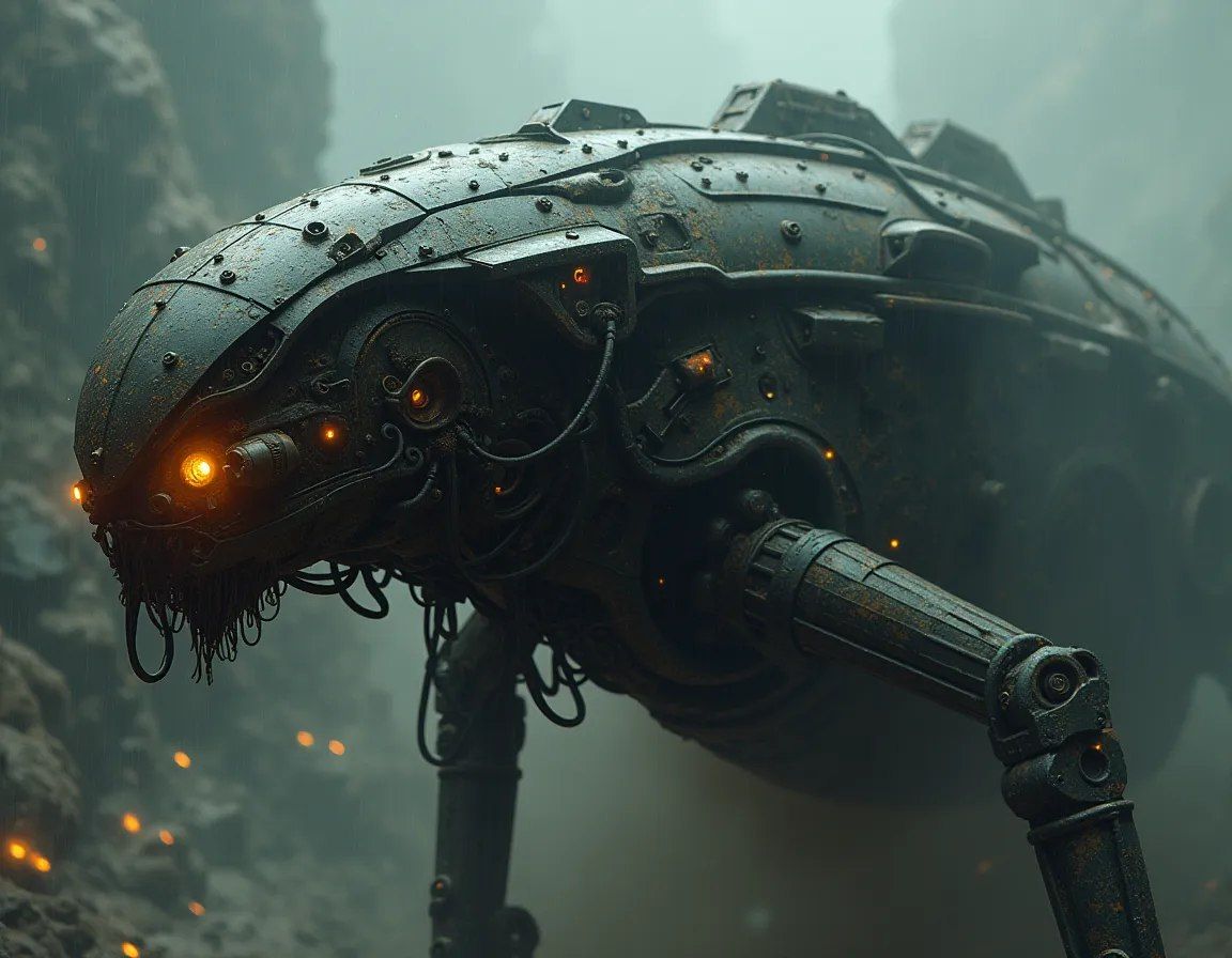 Alien mechanical monster