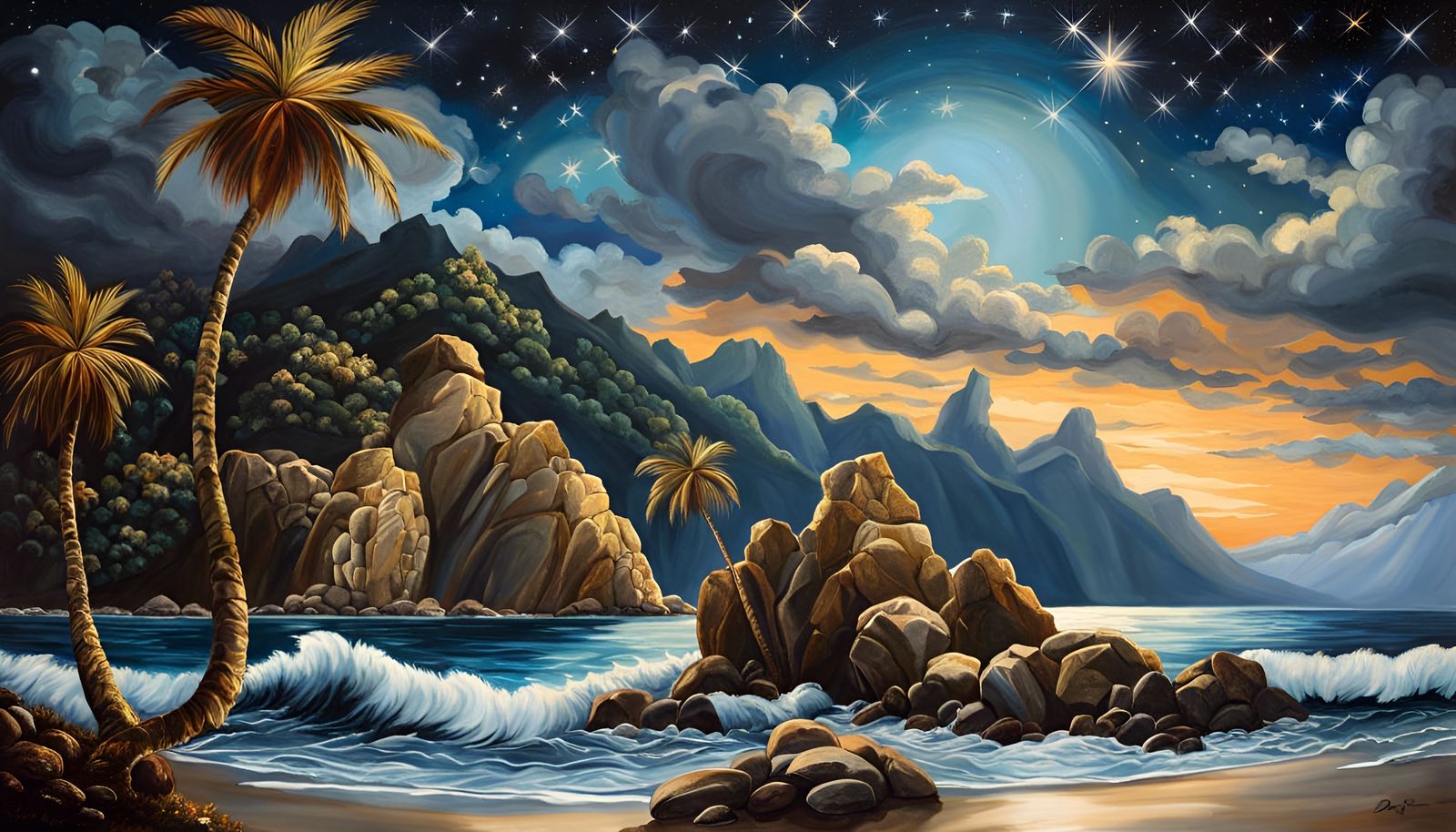 Midnight Paradise  by @lawrencelot