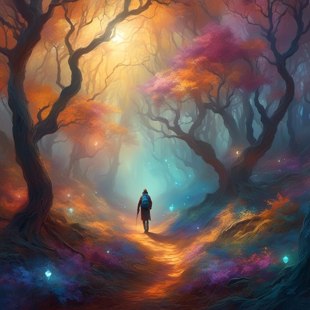  <lora:Color the Enexpected:1.0> The light guides the way