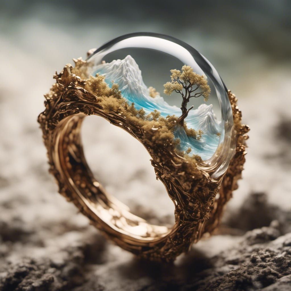 <lora:LordoftheRings:1.0>  Summer Breeze inside a ring 