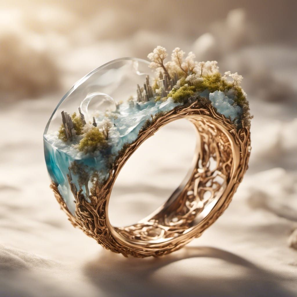 <lora:LordoftheRings:1.0>  Summer Breeze inside a ring 