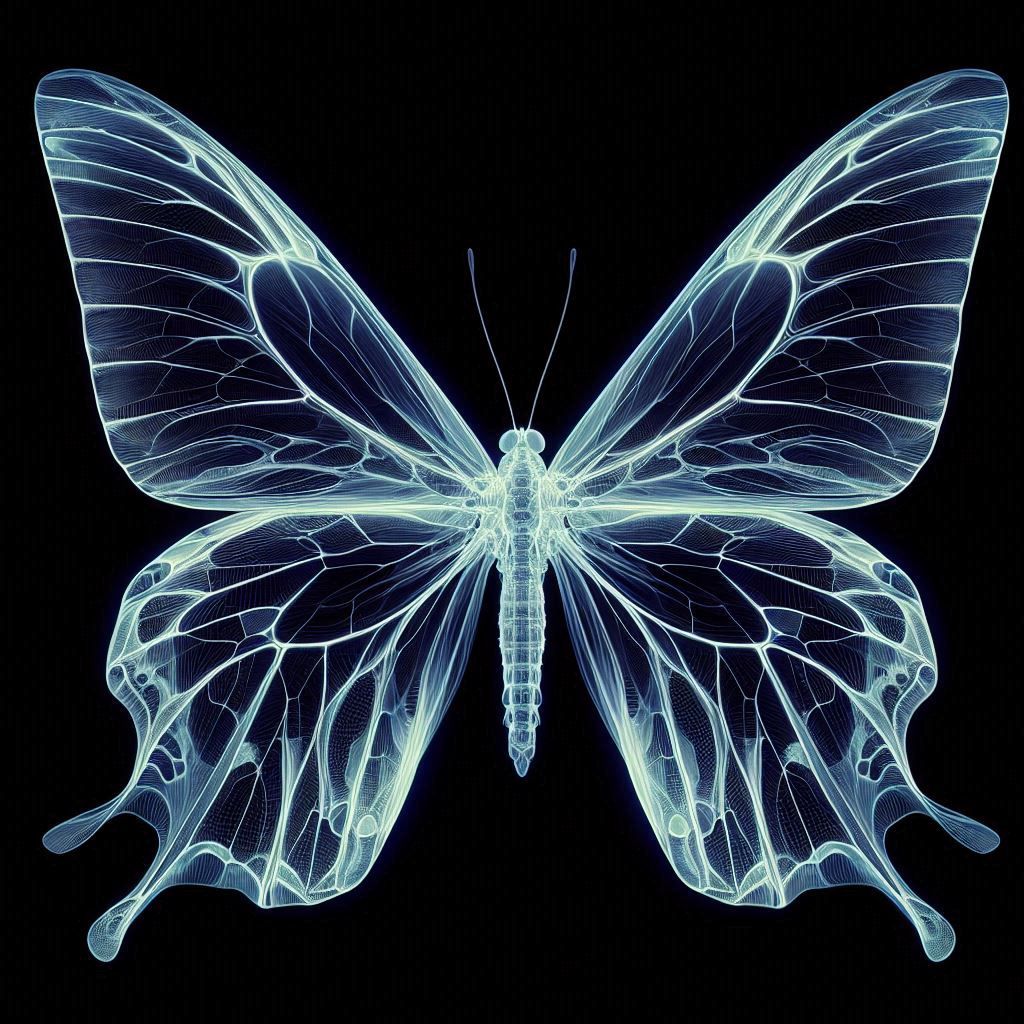 X-ray of a butterfly