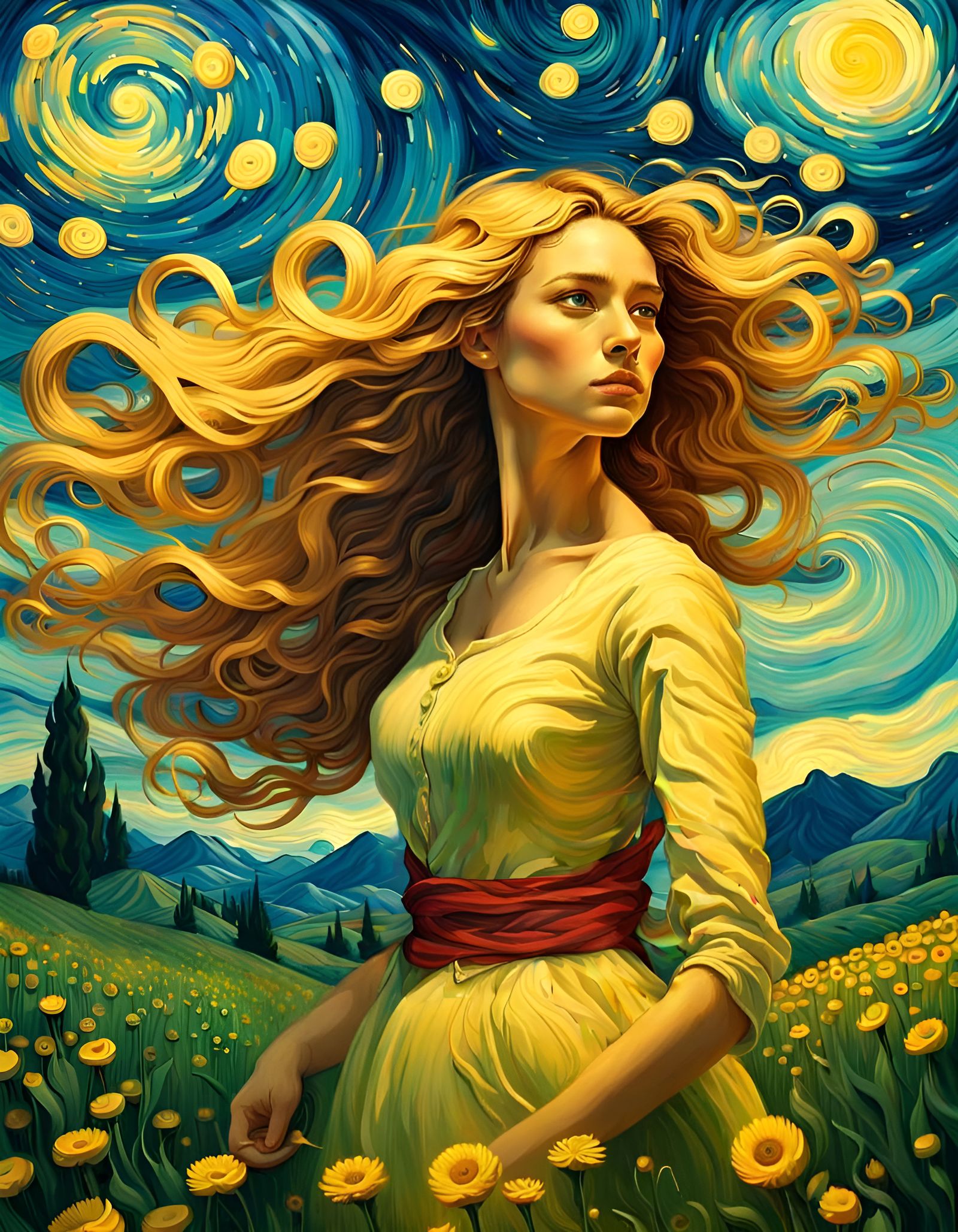 I am waiting in the meadow  by @Edana