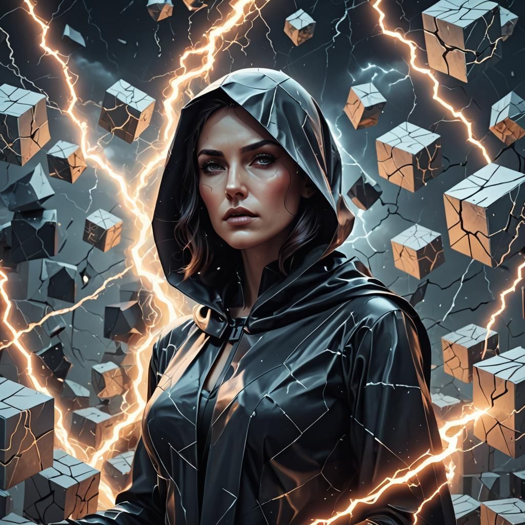 Surreal Cubist Woman