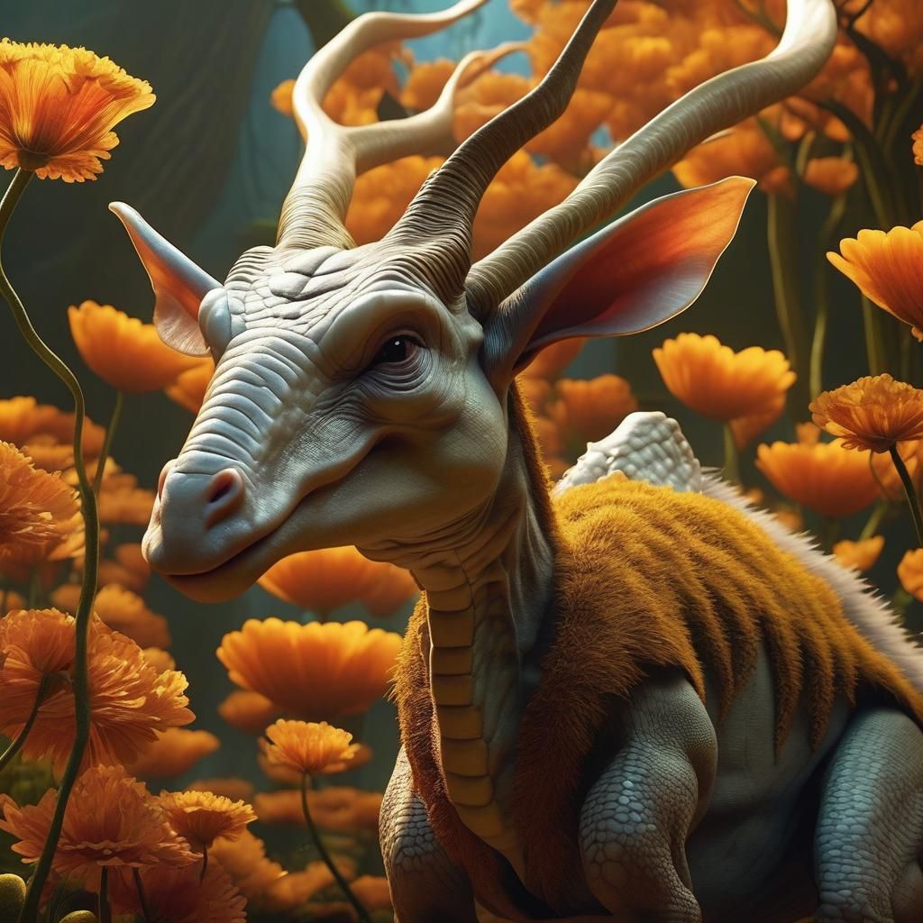 Photorealistic Fairy with Bone and Spider Elements