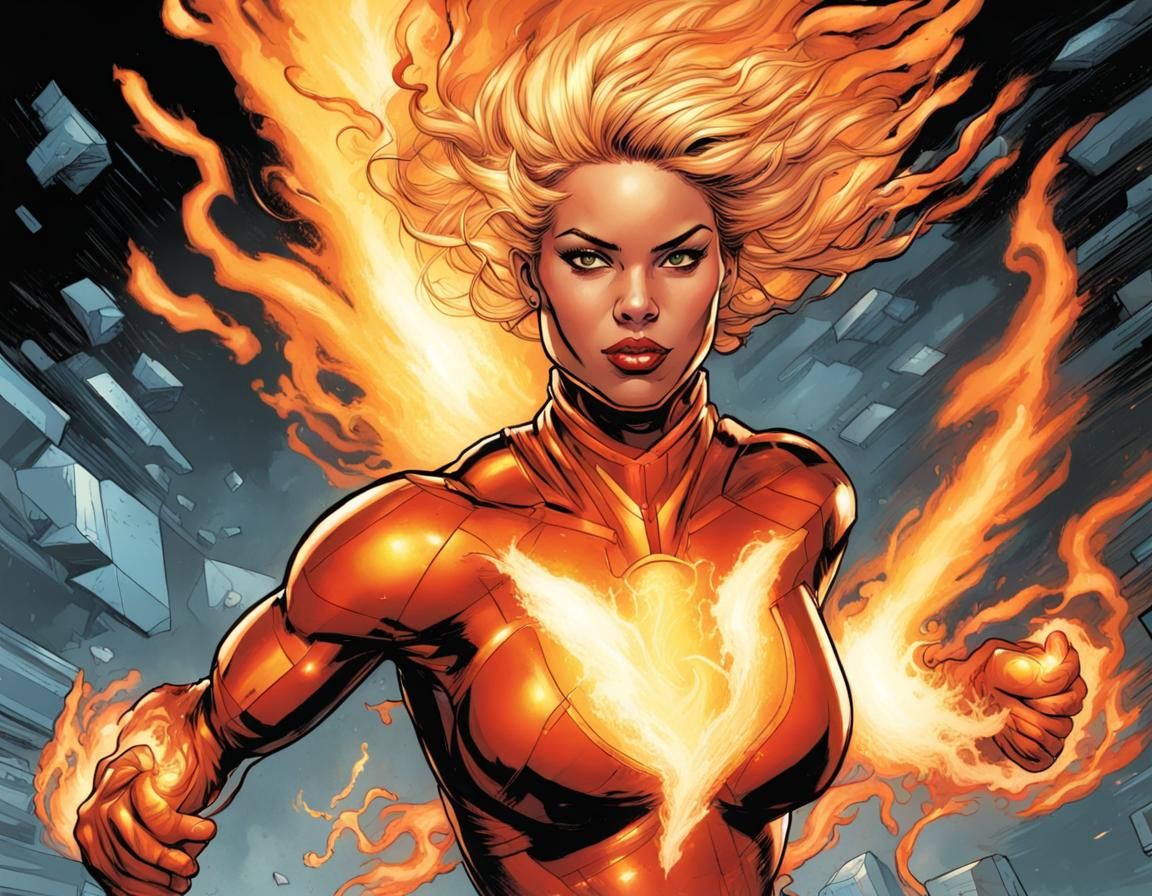 female firestorm - AI Generated Artwork - NightCafe Creator