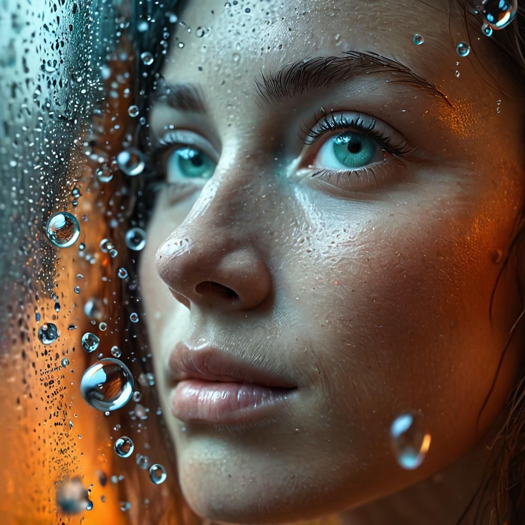 Hiding the tears  by @KJ