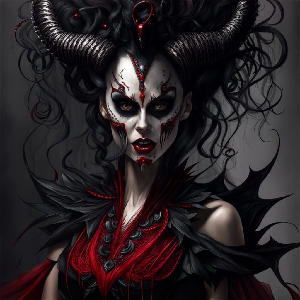 Hell Queen Lo'ab - AI Generated Artwork - NightCafe Creator
