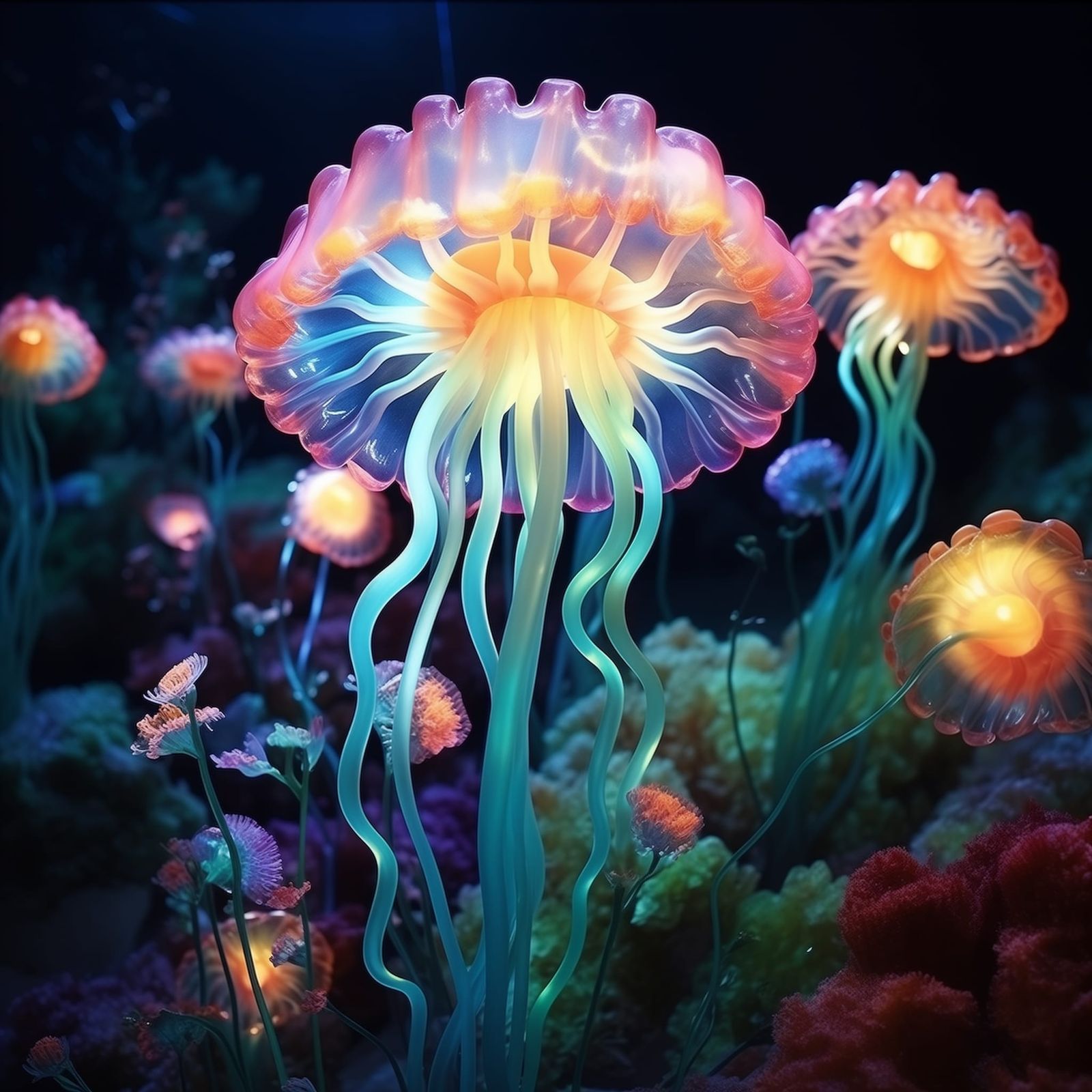 Vibrant sealife