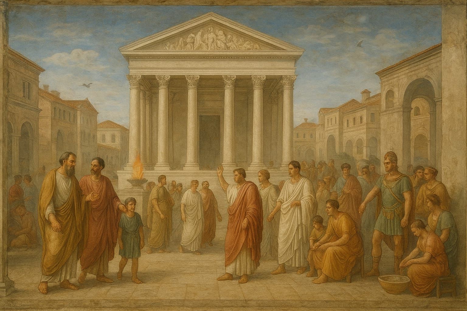 Fresco by a renaissance time painter