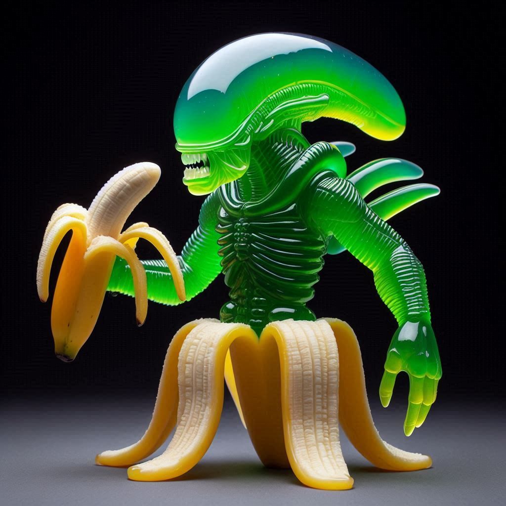 Jellymorph and banana