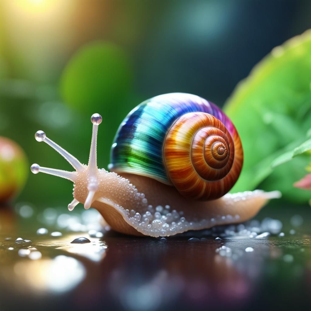 Cute Snail AI Generated Artwork NightCafe Creator
