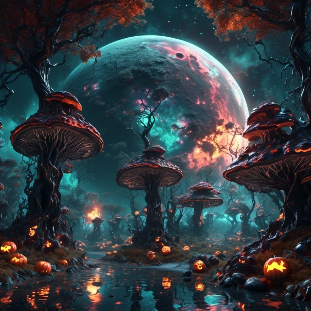 Marshes of the Halloween planet