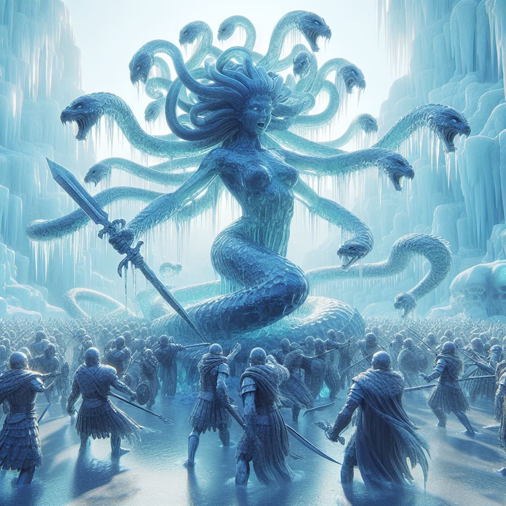 Medusa Ice Sculpture