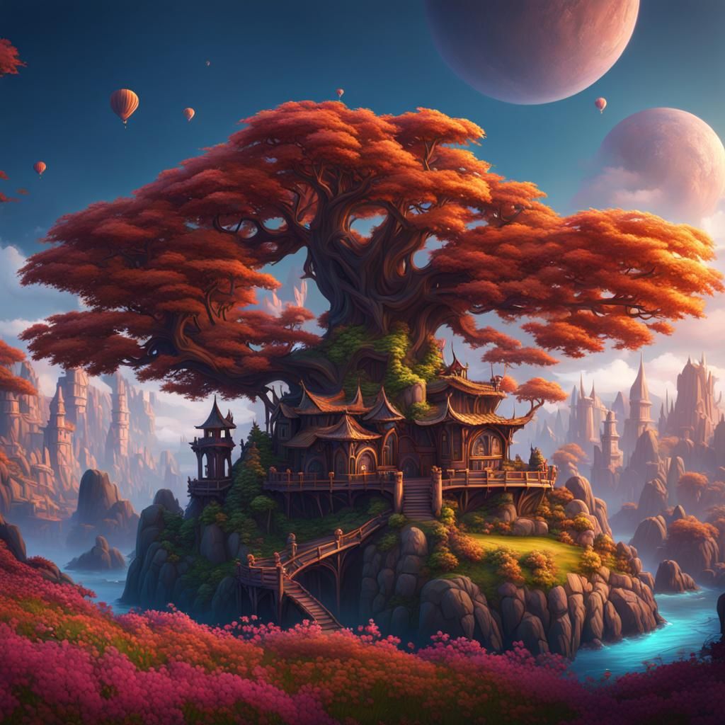 Stylized fantasy environment