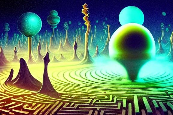 Cosmic alien maze