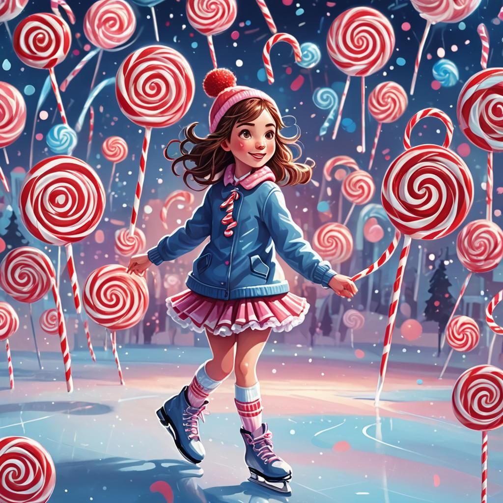 Candy Cane Ice skating