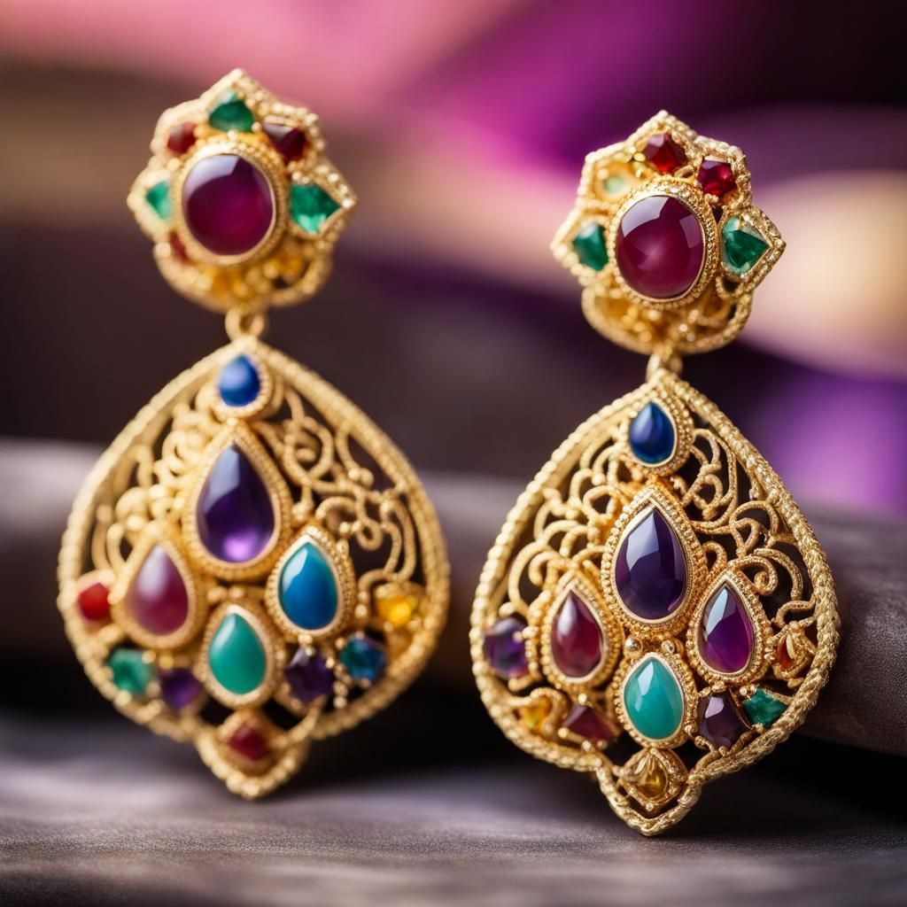 Filigree Earrings - 2.2'' | Luisa Paixao | USA