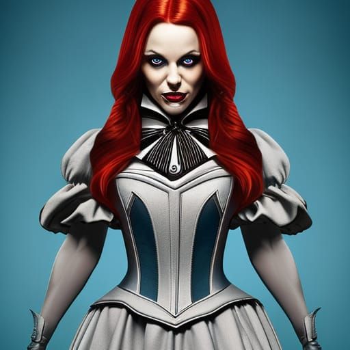 Alice in wonderland but Alice is evil