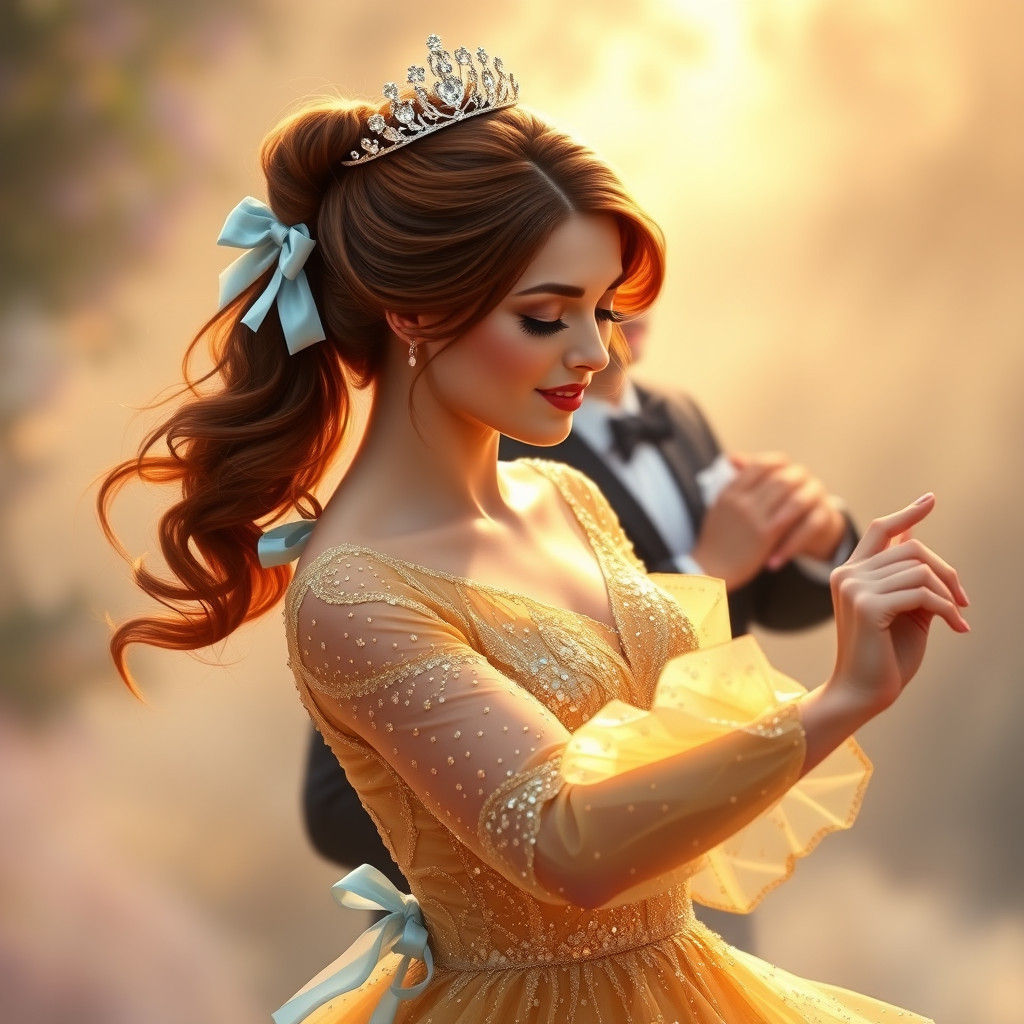 Ethereal Romance in Golden Light