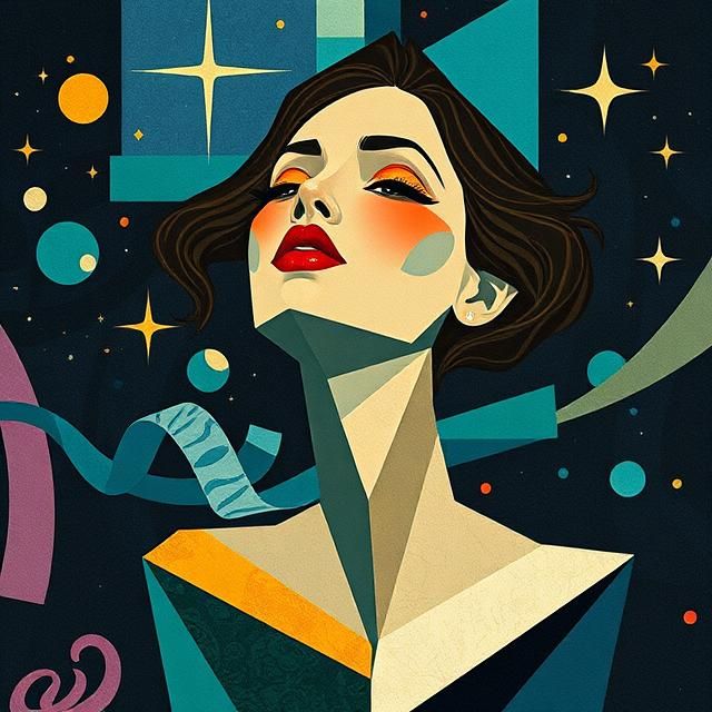 MYSTERIOUS FASHIONISTA UNDER STARLIT OCEAN 🌌✨.