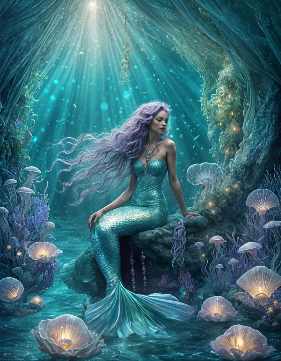 Mermaid world  by @Rafeka