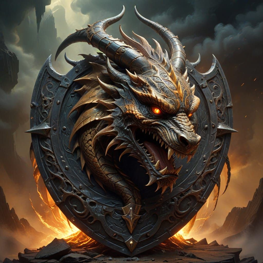 shield dragon  by @Allen