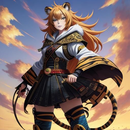 8k tiger girl