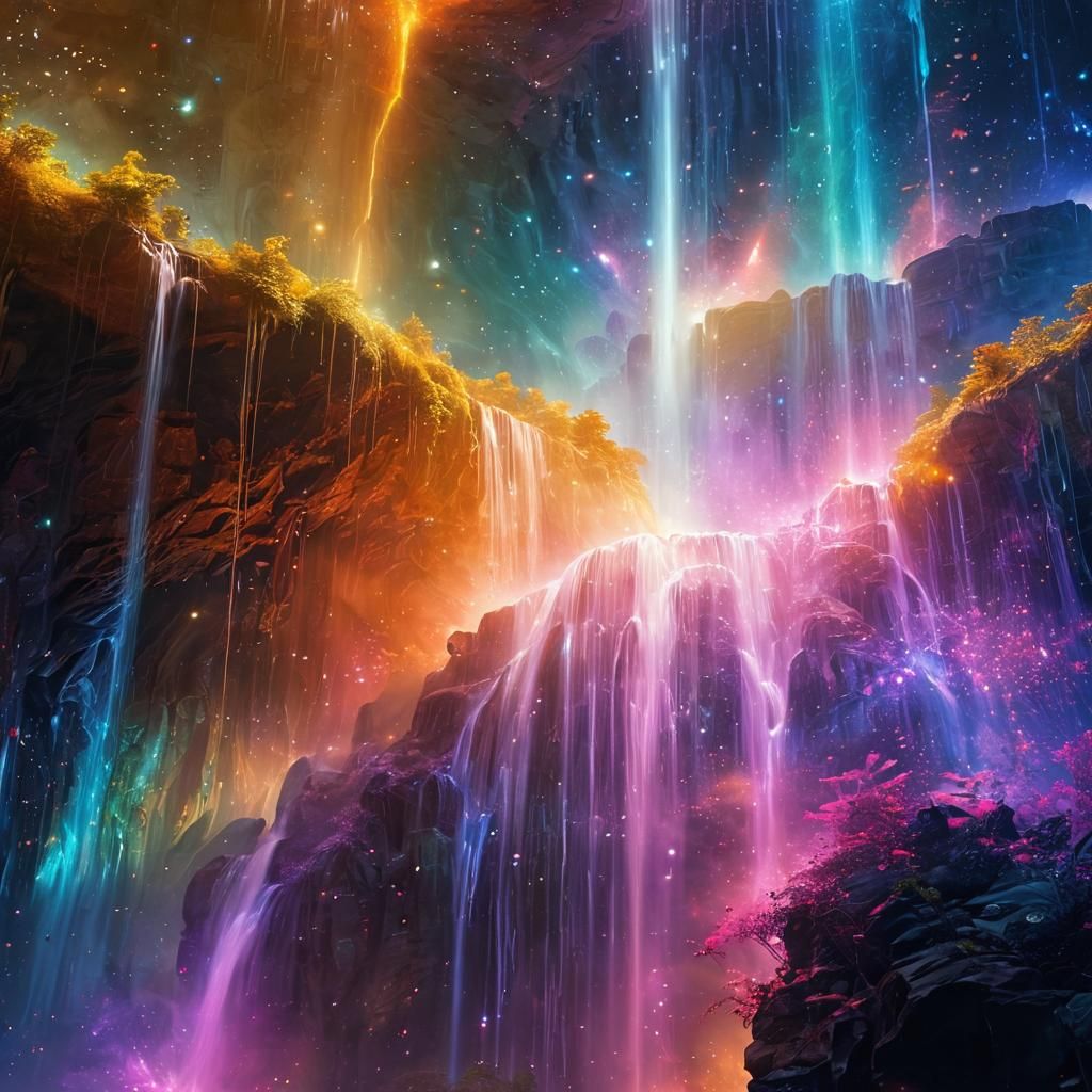 Cosmic Waterfall