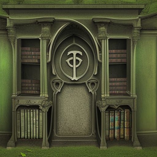 Ossuary cemetery segmented shelves