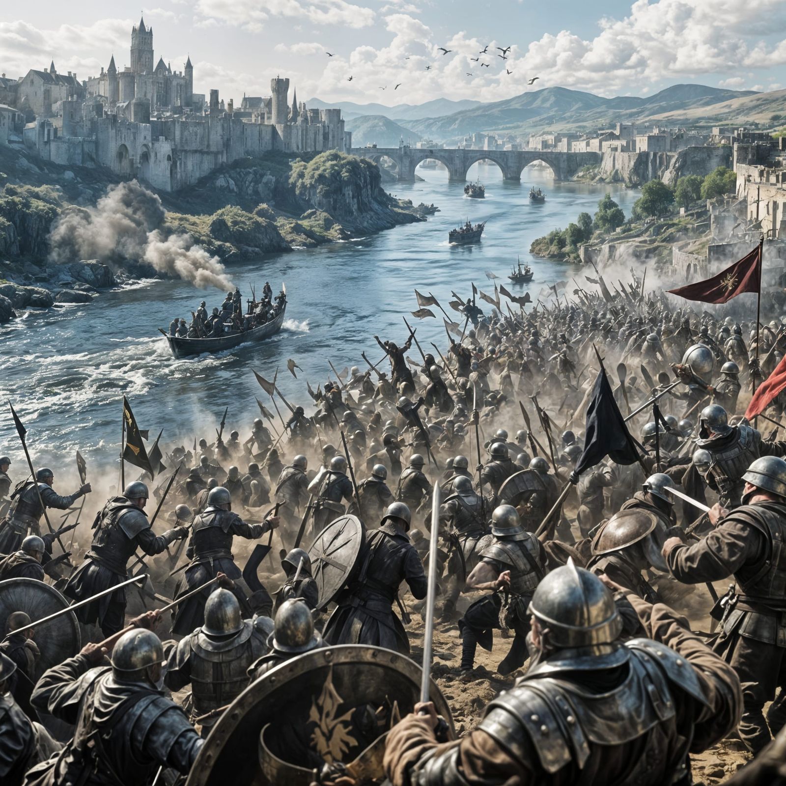 Epic Battle of Blackwater River Near King's Landing