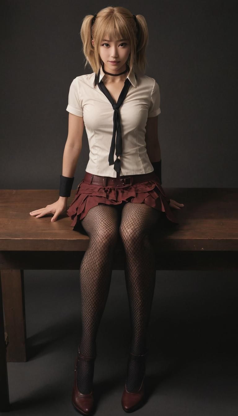 Blonde Bodybuilder with Hourglass Figure and Long Hair