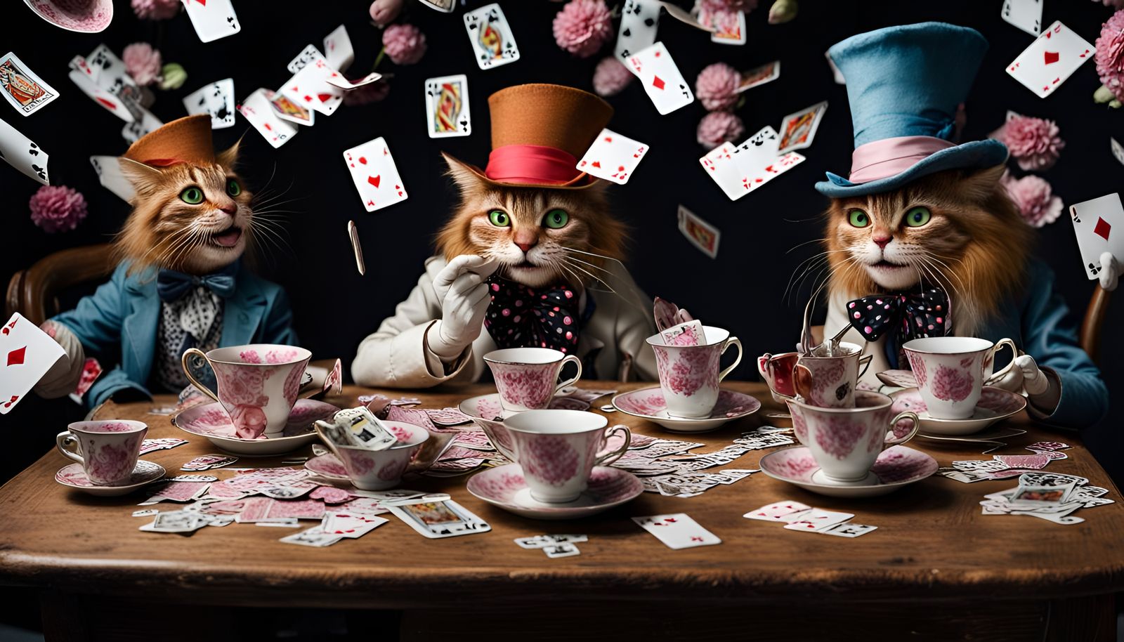 An All Cat Cast Recreates The Iconic Tea Party Scene From Al...